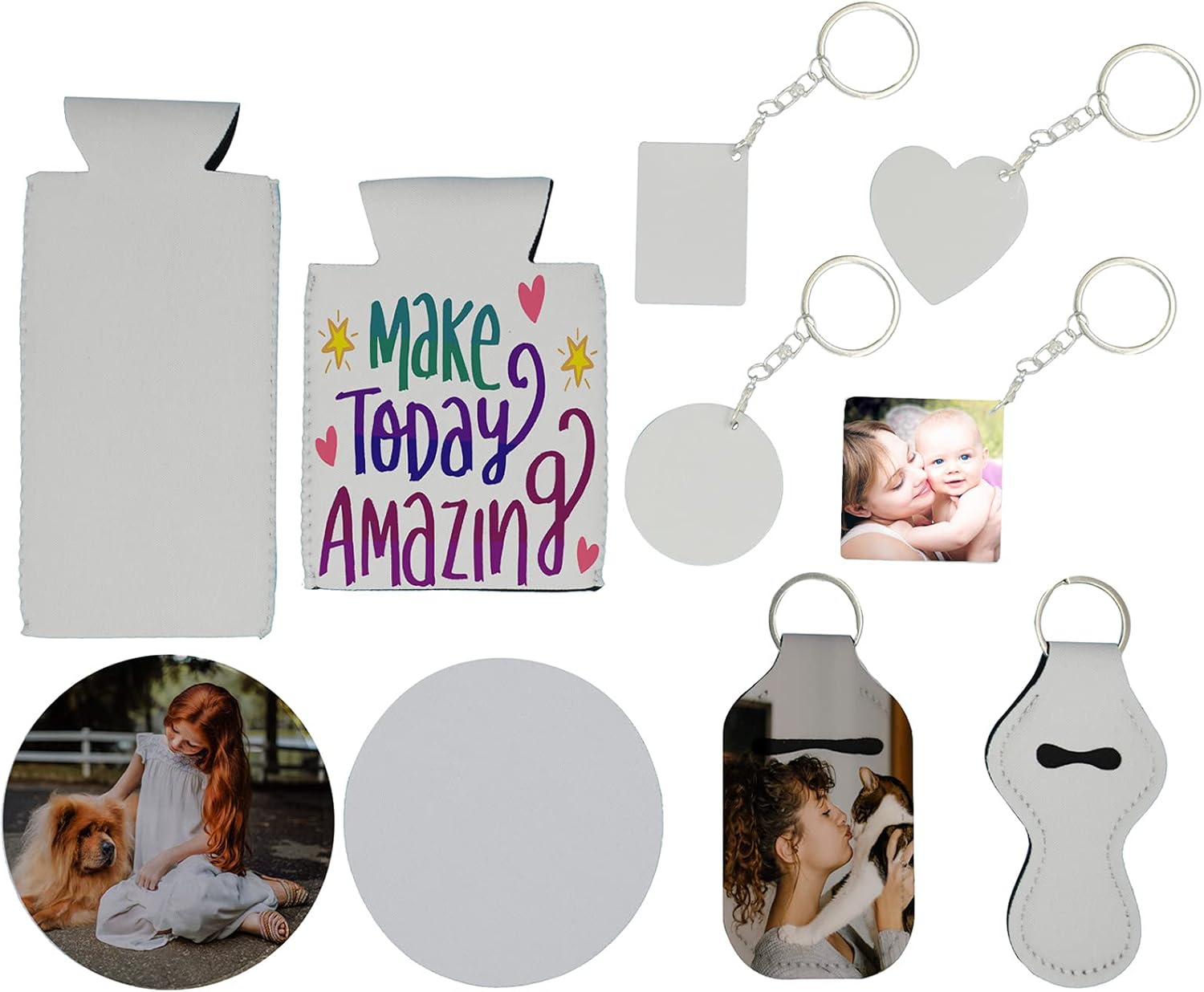 Vaaerduo Sublimation Blanks Bulk,Sublimation Blank Products Include Can