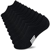 Amutost No Show Socks Womens Athletic Cushion Ankle Footies Low Cut 5-6 Pairs