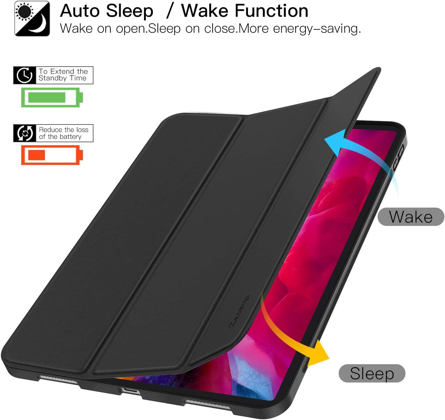 ZtotopCase Case for iPad Pro 11 Case 2021/2020 with Auto Sleep/Wake - Image 4