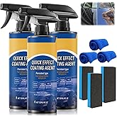 3PCS Quick Effect Coating Agent,Car Coating Spray,Advanced Car Quick-Acting Coating Agent Sprays,Scratch Wax Coatings Spray Waterless Wash,Oil Film Emulsion Glass Cleaner,Hydrophobic CoatingSpray