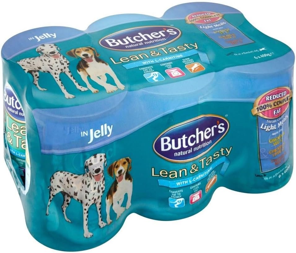 Butcher's Lean & Tasty Dog Food in Jelly (6x400g) Amazon.co.uk Grocery