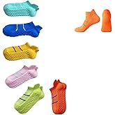 6 Pairs Men Women Sport Running Ankle Socks with Cushion Low Cut Athletic Sport Socks,Pure Cotton Thickened