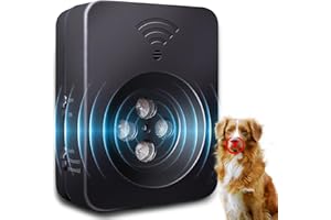 Tlettsteinkle Anti Barking Device, Ultrasonic Dog Bark Deterrent Devices, 3 Modes Rechargeable Dog Barking Control Devices, Bark Silencer, Up to 50 FT Indoor Outdoor Use, Pet and Human Friendly