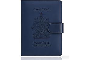DSPET Passport Holder for Travel, Premium PU Leather FID Blocking Passport Wallet Passport Cover Travel Essentials Card Case,