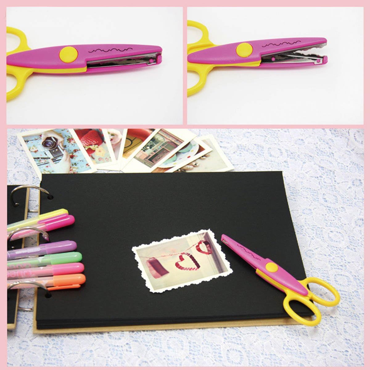 UCEC 6 Colorful Decorative Paper Edge Scissor Set, Great for Teachers, Crafts, Scrapbooking, Kids Design : Office Products