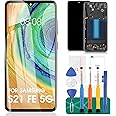 OLED for Samsung S21 FE 5g Screen Replacement for Samsung Galaxy S21 FE 5g LCD Screen for Galaxy SM-G990B SM-G990B/DS LCD Touch Screen Digitizer Assembly Repair Kits with Frame Black