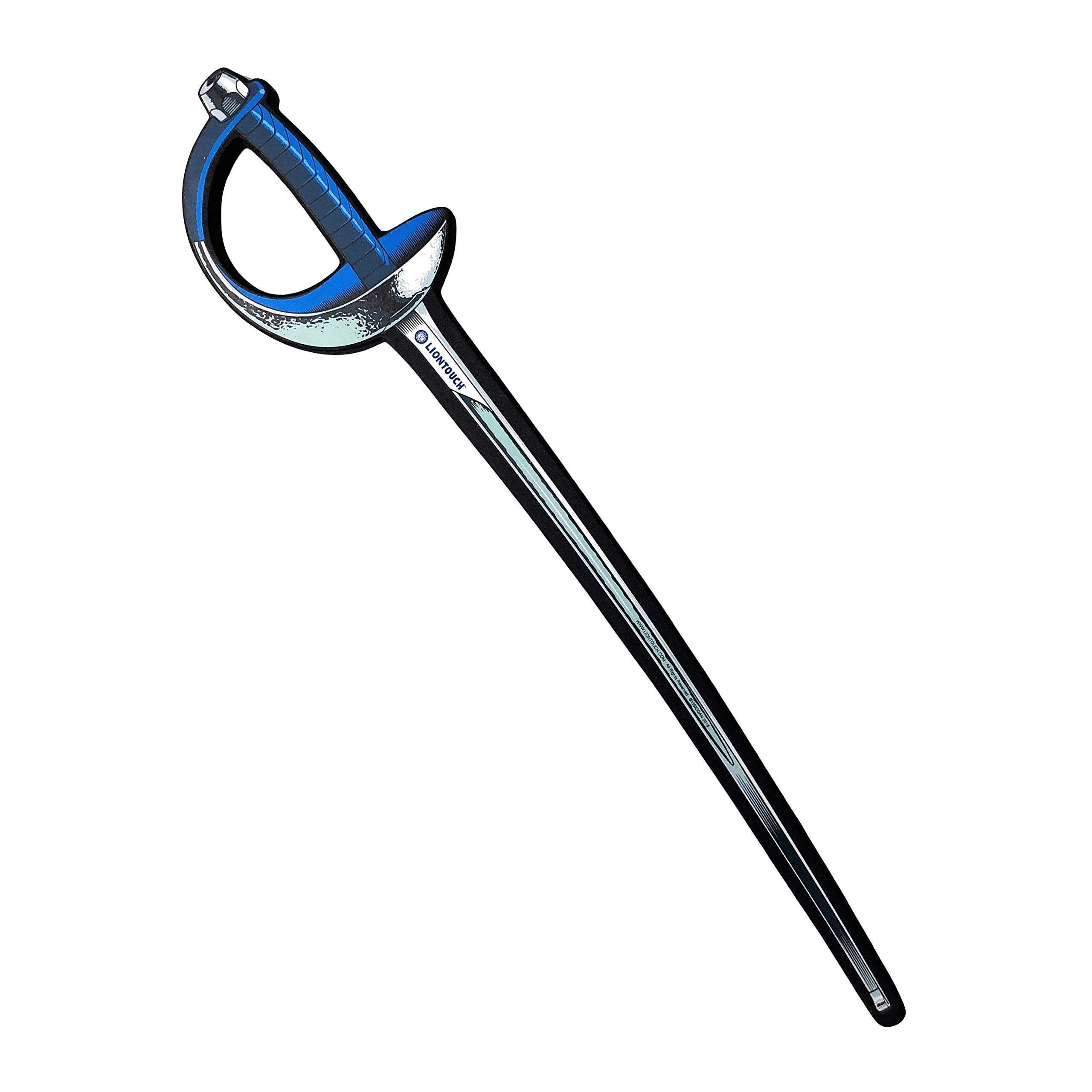 Liontouch - Sports Fencing Sabre, Blue | For Boys & Girls Aged 3+ Years | Foam Toy For Kids In Realistic Design | Safe And Playful Introduction & Practice Weapon For Young Fencers & Children