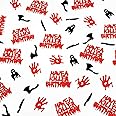 Glitter Have a Killer Birthday Confetti, Halloween Birthday Party Decorations, Murder Mystery Birthday Party Scary Horror Birthday Party Decorations(100pcs)