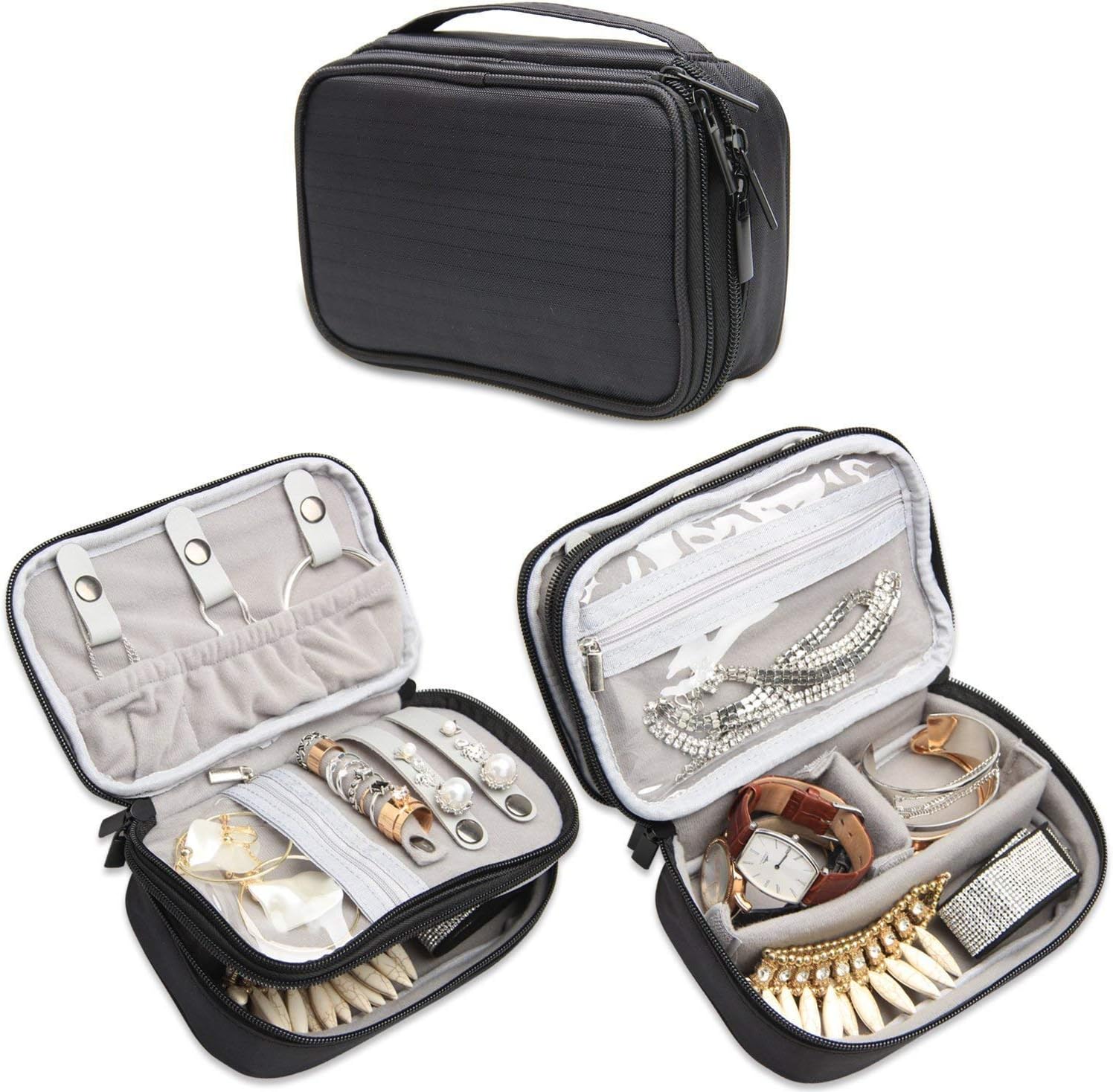 Teamoy Jewelry Travel Case, Jewelry Accessories Holder