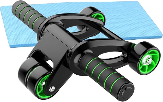 Amazon 腹筋ローラー 四輪 静音 腹筋 ダイエット 筋トレ おしゃれ マット付き Lysin ライシン 腹筋器具