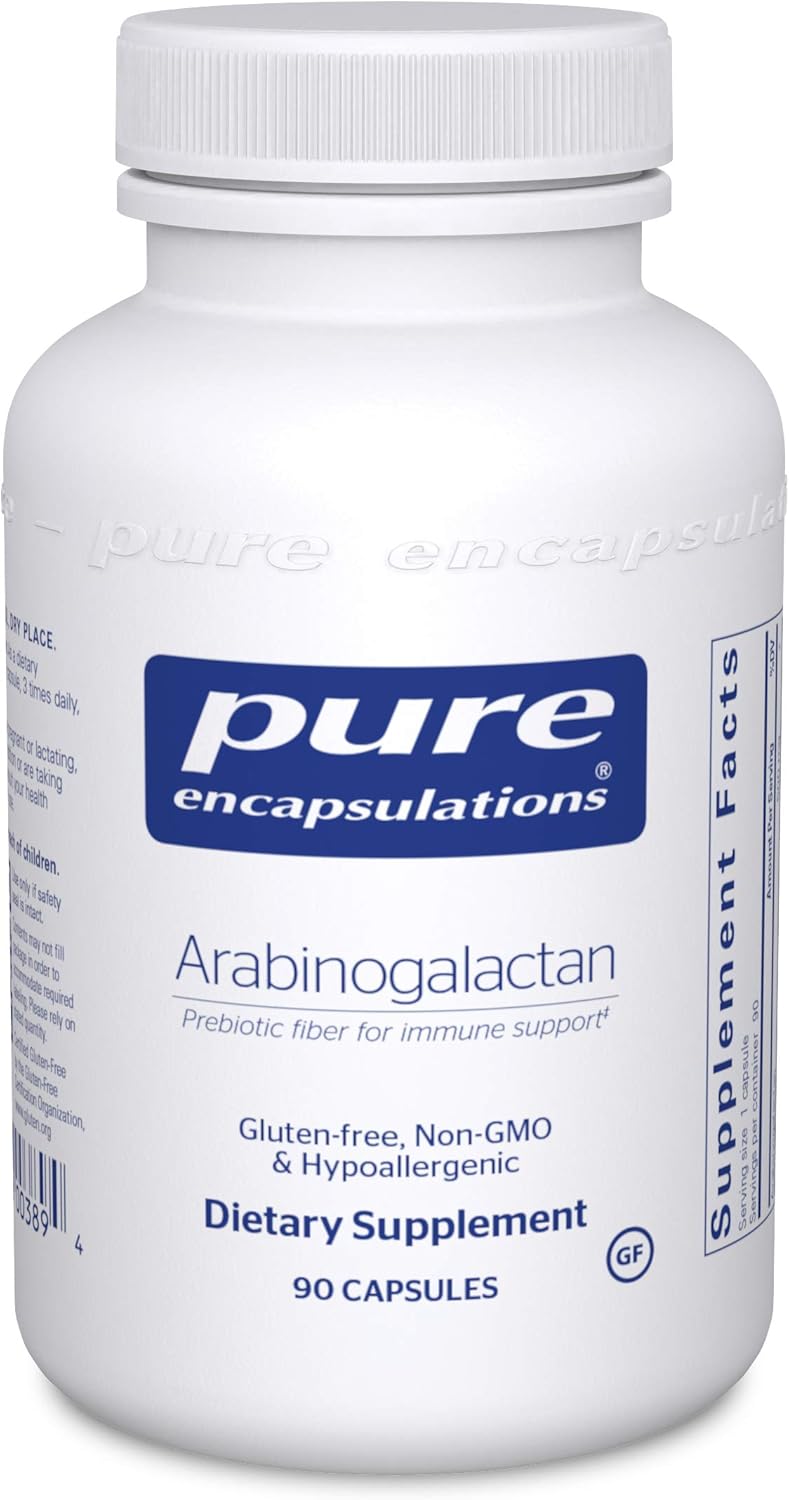 Pure Encapsulations - Arabinogalactan - Fermentable Fiber for Immune Support - 90 Capsules