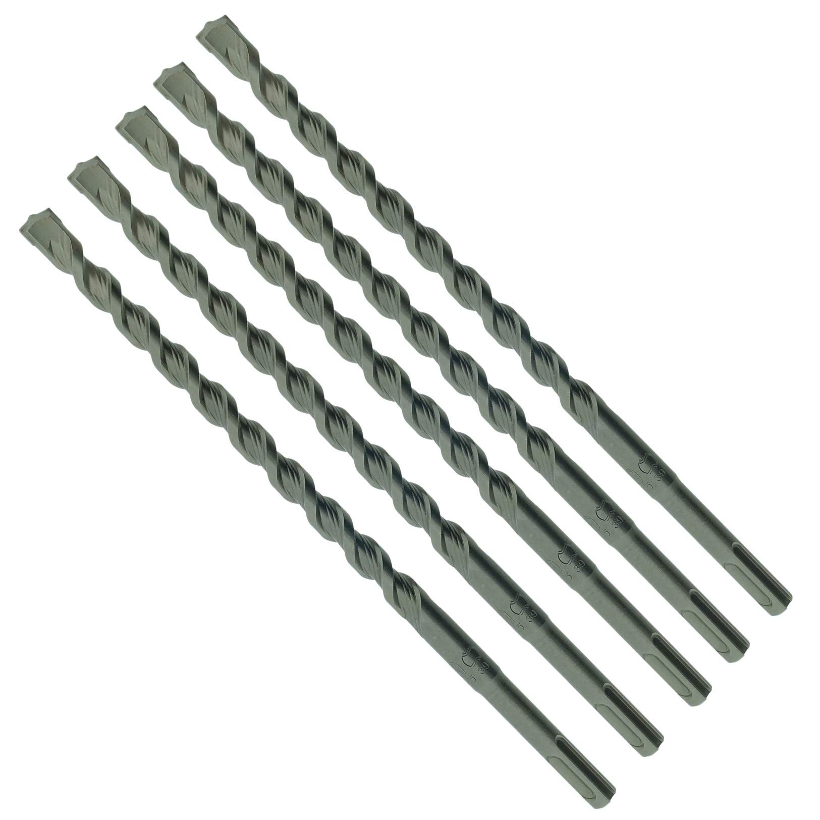 5 x SabreCut SDSB12_5 12mm x 210mm PGM Approved SDS Plus Drill Bits For Stone Concrete Brick