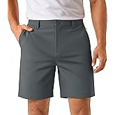 MAGCOMSEN Men's Golf Shorts 7" Quick Dry Lightweight Stretch Casual Shorts with 6 Pockets Dress Work Hiking