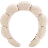 HitModa Spa Headbands for Women Washing Face, Facial, Makeup, Skincare | Spa Hair band use Puffy Terry Cloth, For girls Washing Face, Makeup, Mask and Facial Skincare Treatment