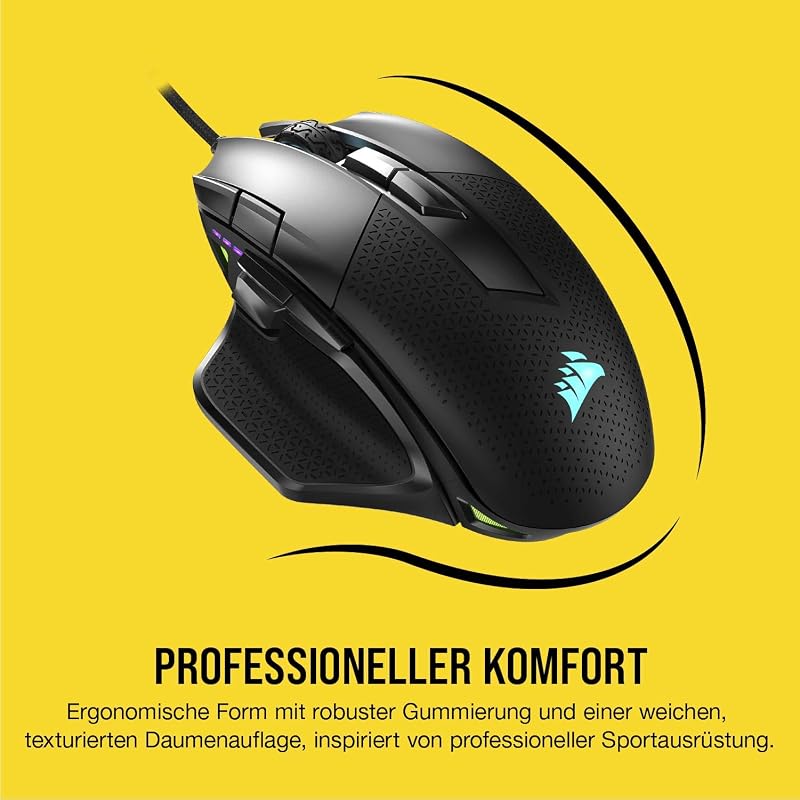 NIGHTSWORD RGB Kabelgebundene FPS/MOBA Gaming-Maus - Schwarz