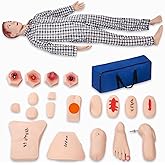 Medical Mannequin for Training &ndash; Nursing Manikin Full Body Trauma Patient Care Manikin Simulator with CPR, Catheterization &amp; Wound Care Practice for Nursing Students &amp; Medical Schools