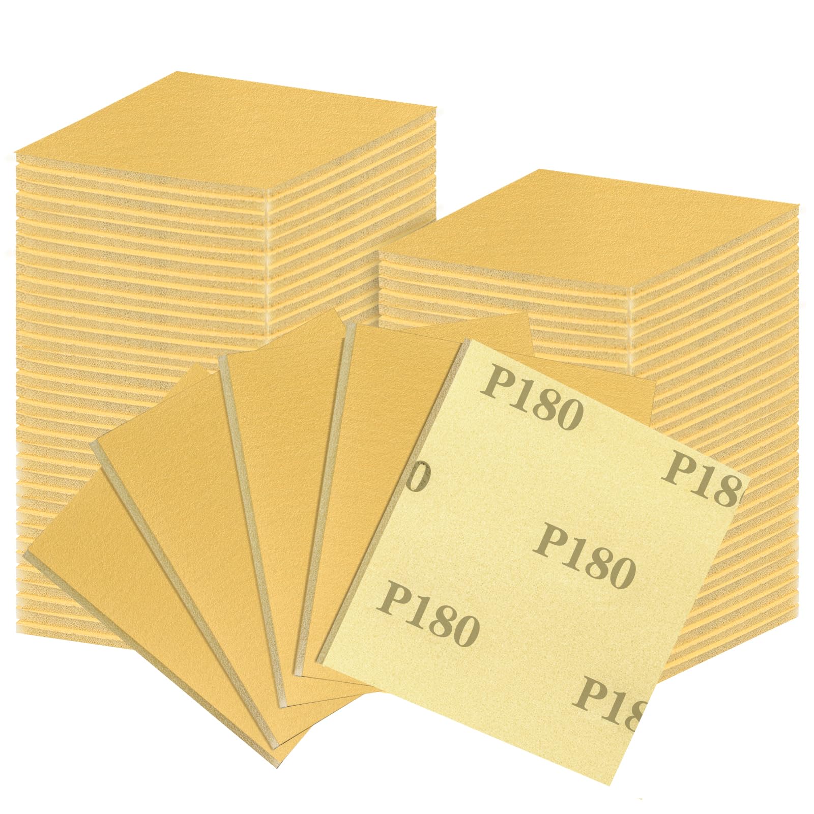 Shineboc 18 Pieces Sanding Sponge, Sanding Block Grit 180, Soft Foam Sand Block Wet Dry Sandpaper for Wood and Metal