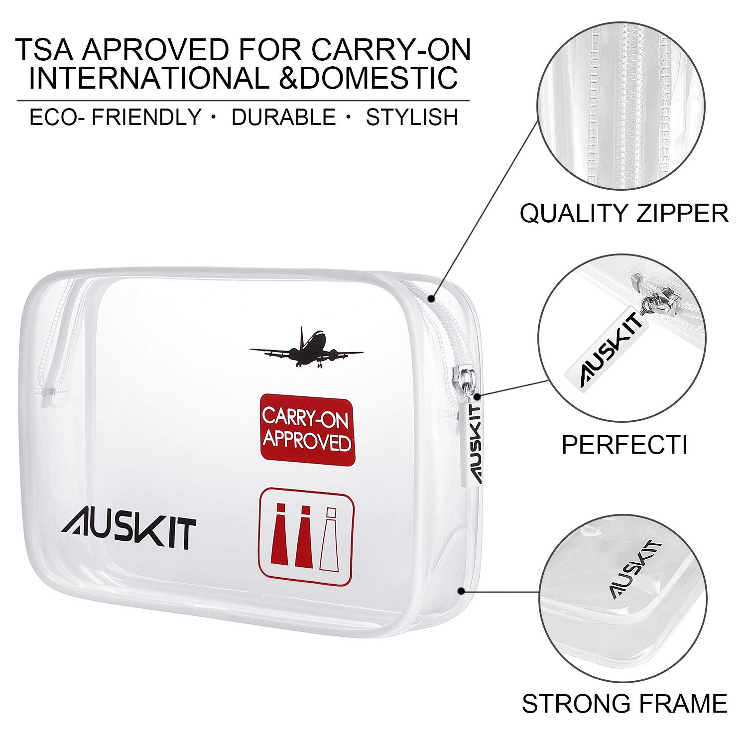 AusKit Travel Bottles TSA Approved Leak Proof, 3.3 OZ Leak Proof Travel Accessories Tube Sets, Refillable Silicone Travel Containers With Shower Lanyard for Shampoo Lotion Soap : Beauty