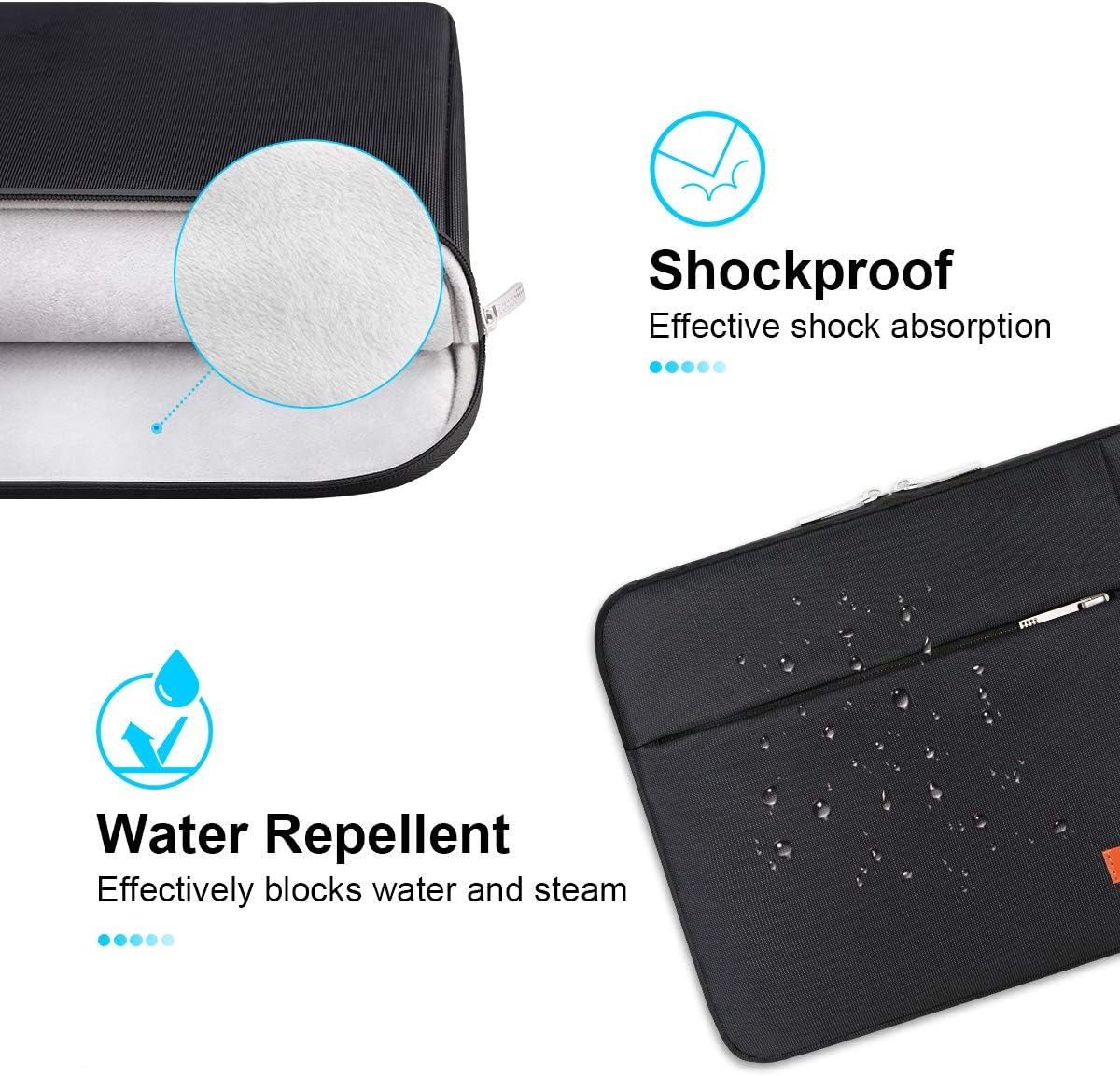 Lacdo Laptop Sleeve Case for 13 inch New MacBook Air M5 A3449 2026/M4 A3240 2025/M3 A3113/M2 A2681/M1 A2337 - Image 4
