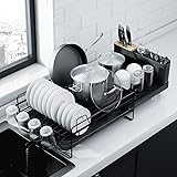 Kitsure Large Dish Drying Rack - Extendable Dish