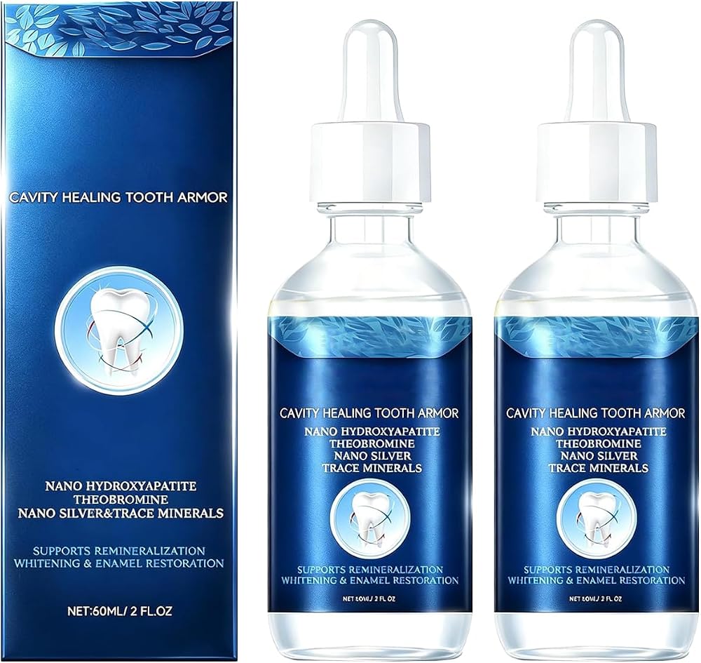 Dentite Cavity Tooth Armor, Advanced Enamel Repair Liquid with Nano Hydroxyapatite & Theobromine, Remineralizing for Sensitiv