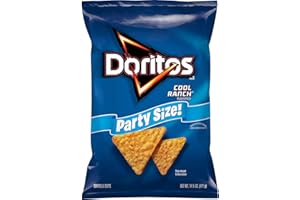 Doritos Tortilla Chips Cool Ranch Flavored Snack, Party Size, 14.5oz Bag