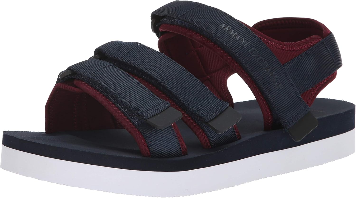 armani exchange flat sandals