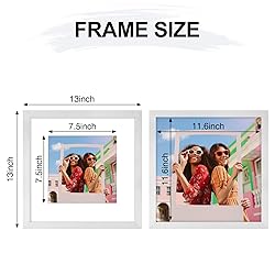 Vittanly 12x12 Picture Frame, Display Pictures 8x8