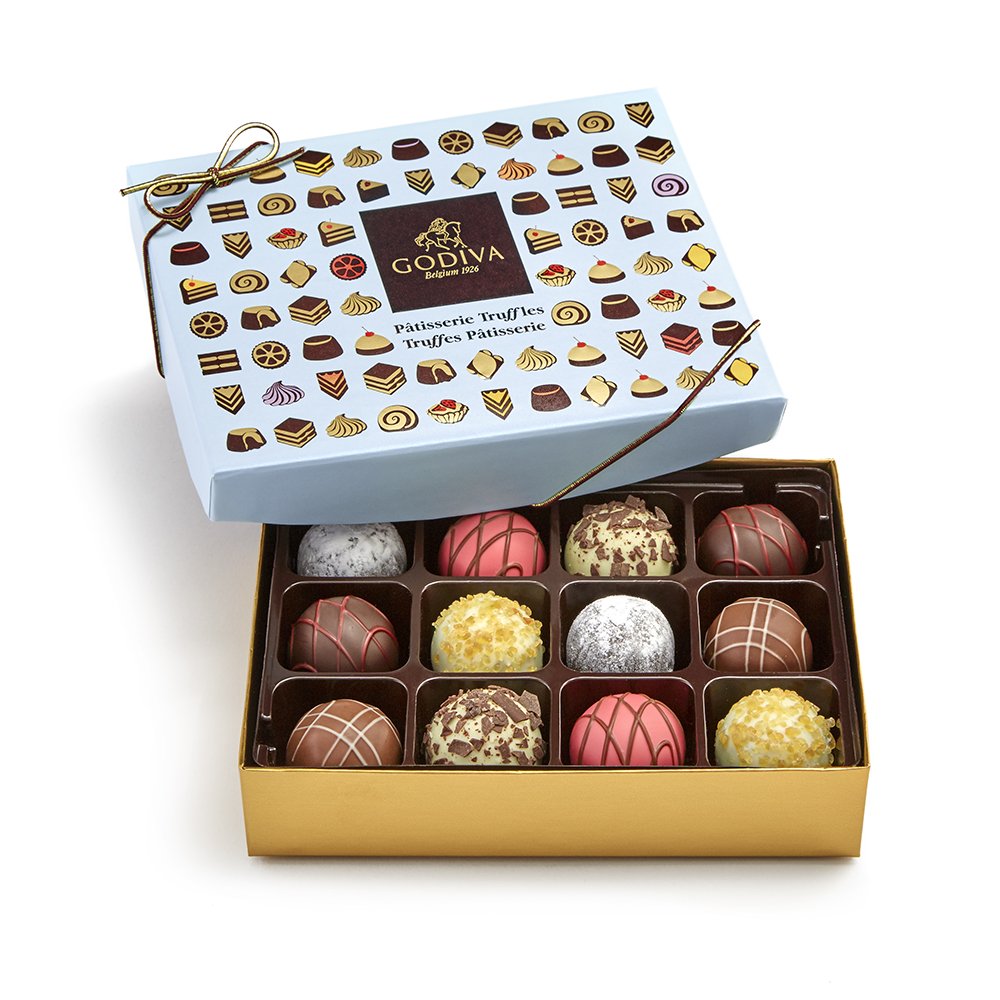 GODIVA Chocolatier Assorted Chocolate Truffles Gift Box, Patisserie