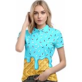 Womens Golf Shirt Short Sleeve Tennis Shirts Funny Quick Dry Golf Outfits Workout Tops