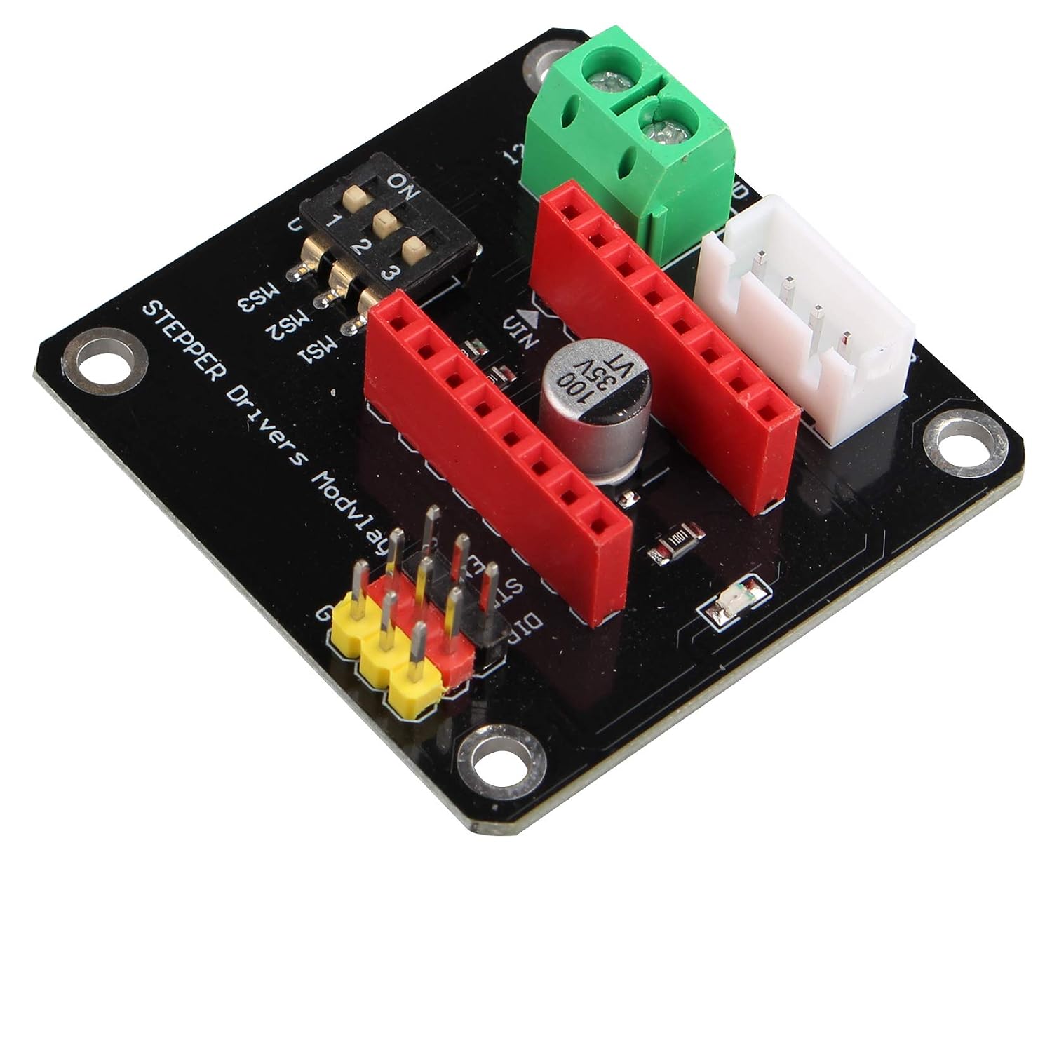 Jopto 2Pcs 3D Printer A4988 DRV8825 42 Stepper Motor Driver Control Expansion Board Shield Module DRV8825 / A4988 Compatible with Arduino UNO R3 DIY Kit - Image 3