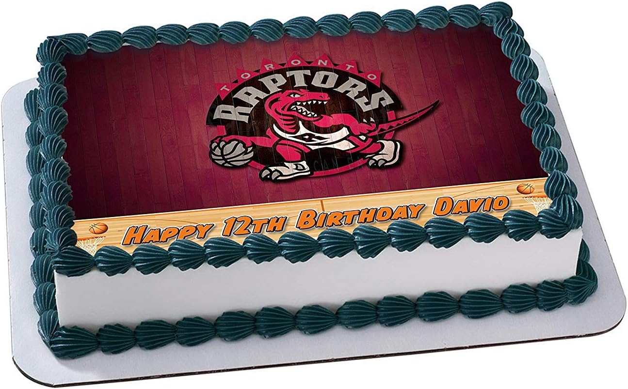 Amazon Com Toronto Raptors Basketball Edible Image Cake Topper