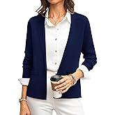GRACE KARIN Women Sweater Blazer Business Casual 2026 Knit Suit Jackets Long Sleeve Lightweight Cardigan Work Office