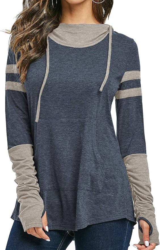 Long sleeve hoodie with thumb holes Outlet