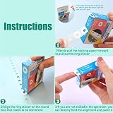 Gunwon Hole Punch Reinforcers Stickers 250 Pack PVC Waterproof 6mm Inner 15mm view 3