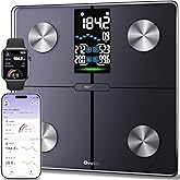 Ovutek Smart Scale for Body Weight, Professional Bathroom Digital Scale with BMI, Body Fat, Muscle Mass, Most Accurate to 0.05lb, Large Display High Accurate Body Composition Machine with Fitness App