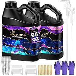Bsrezn Epoxy Resin Kit - 96 oz with Pumps, 1:1 Mix