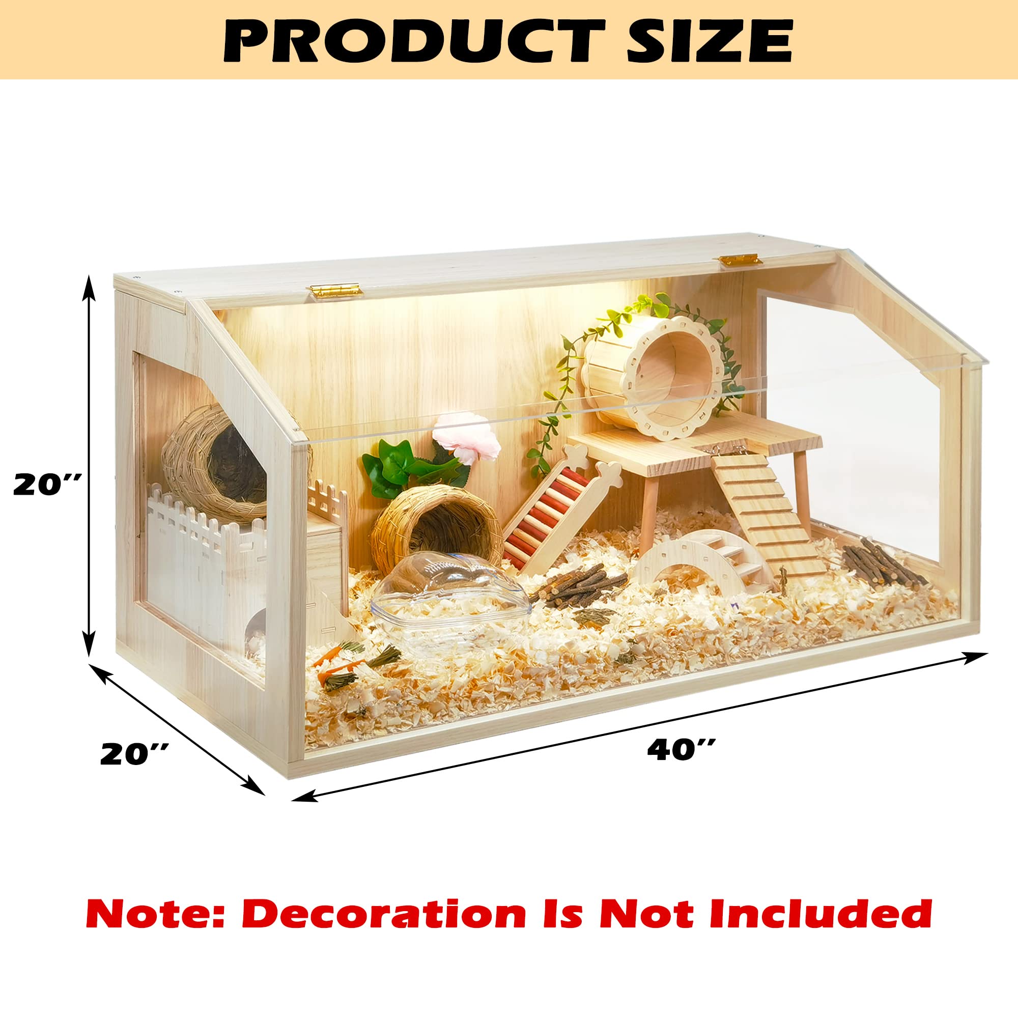 Picture of Mua Prolee Hamster Cage Chewproof, Large Hamster Cages and Habitats 40 ...
