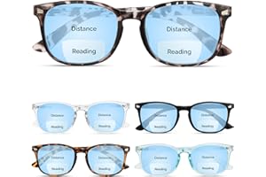 CCVOO 5 pack Reading Glasses for Women/Men, Bifocal, Progressive, Readers for Women/Men, Eye glasses, Blue Light Glasses