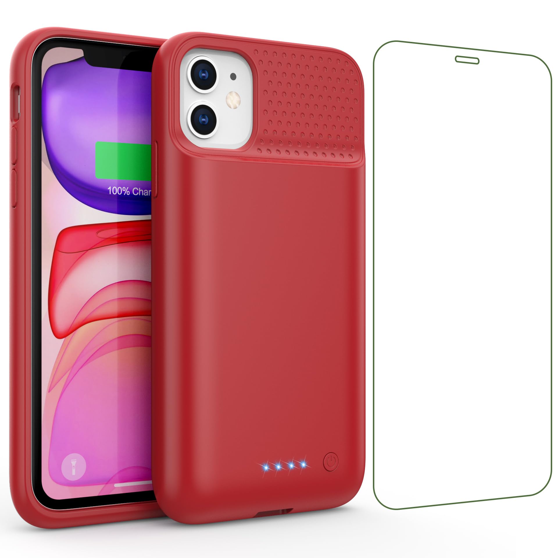 QTshine Battery Case for iPhone 11/XR, 2024