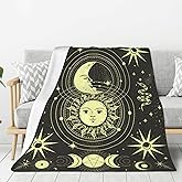 Sun and Moon Throw Blanket Cozy Fluffy Plush Blanket Soft Flannel Throw Blanket for Kids Men Women Gift Sofa Bed Couch 50