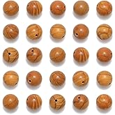 NCB 200pcs 4mm Woodgrain Jasper Loose Beads for Jewelry Making, Natural Semi Precious Beads Round Smooth Gemstones Spacer Beads Charms for Necklaces Bracelets (Woodgrain Jasper, 4mm 200Beads)