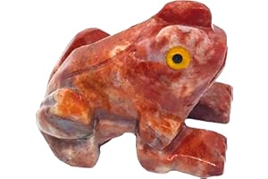Nelson Creations, LLC 1.5 Inch Frog Natural Soapstone Hand-Carved Animal Charm Totem Stone Carving Figurine