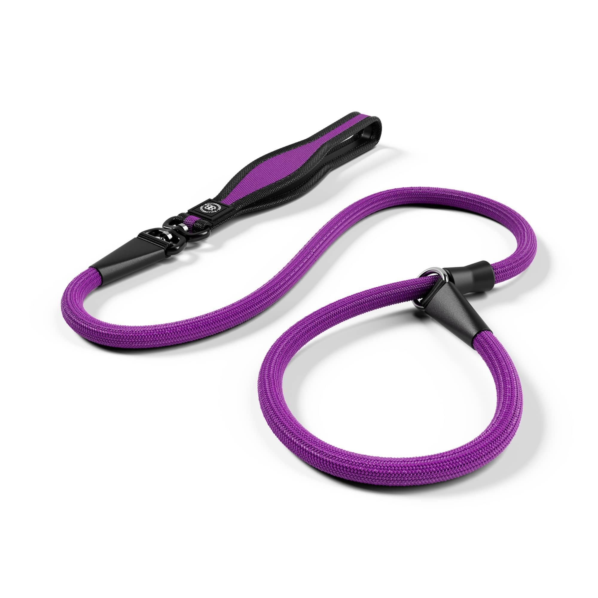 BullyBillows Anti-Pull Anti-Choking Training Dog Lead | 1.2m Active Light Dog Lead Designed With Graded Materials | Suitable For Strong Dogs | Suitable For All dog Breeds | Purple