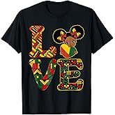 Love Black History Month Strong African Toddler Girls T-Shirt