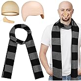 MEEZY Yellow Cosplay Costume Accessories Adult, Yellow Beanie Goggles Gloves for Adults Men Women Halloween Costumes