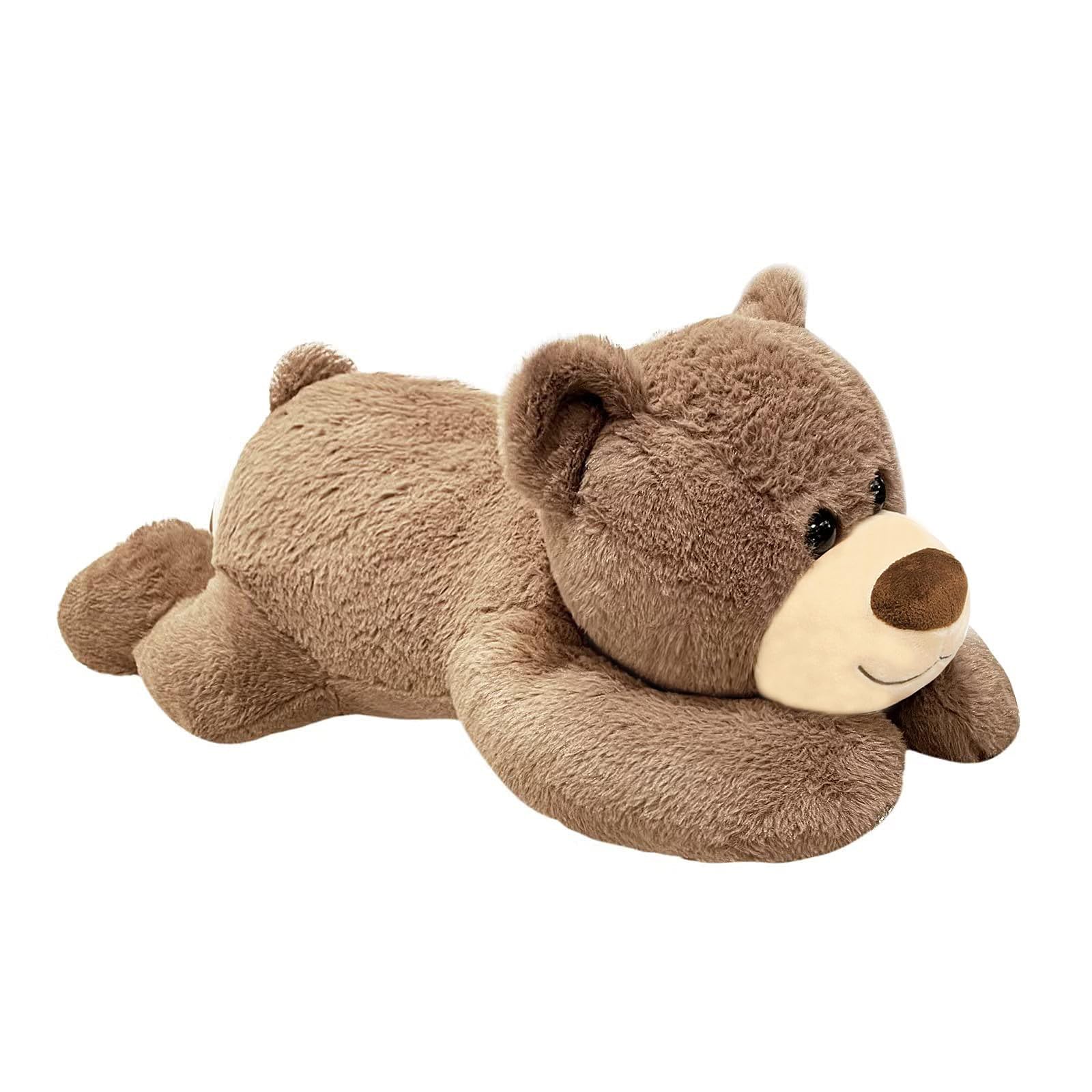 Photo 1 of 3.5 LB Weighted Stuffed Animals Bear, 24 Inch Weighted Plush Animals Throw Pillow, Cute Kawaii Plush Toys Gifts for Kids Adults Teens Birthday Christmas