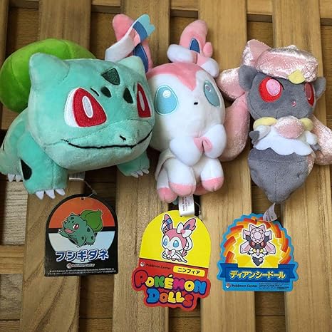 Amazon ポケモンセンター ぬいぐるみ ディアンシー フシギダネ ニンフィア ぬいぐるみ ホビー