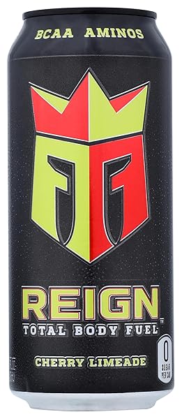 REIGN, ENERGY DRINK CHERRY LIMEADE, 16 OUNCE