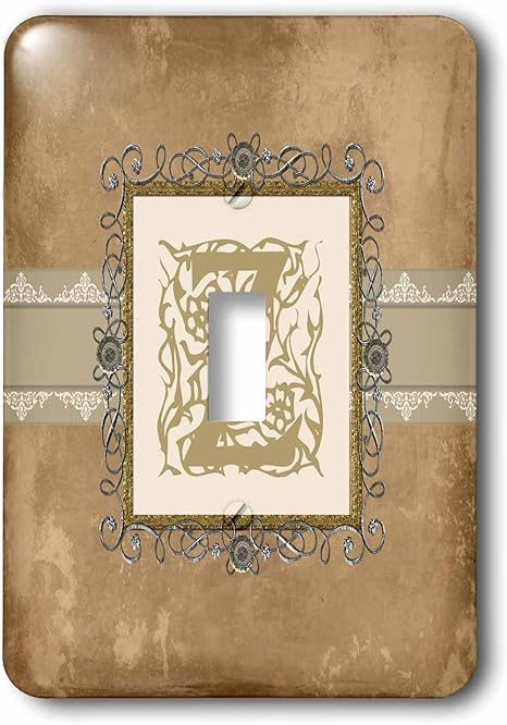 Amazon Co Jp 3drose Lsp 1 Z初期ヴィンテージエレガントなセピア色のつると花とピューターlook Single切り替えスイッチ Diy 工具 ガーデン